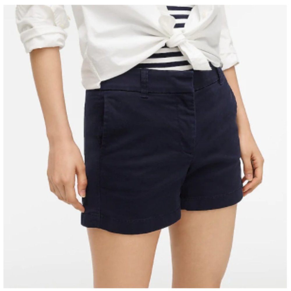 Navy J. Crew Chino Short